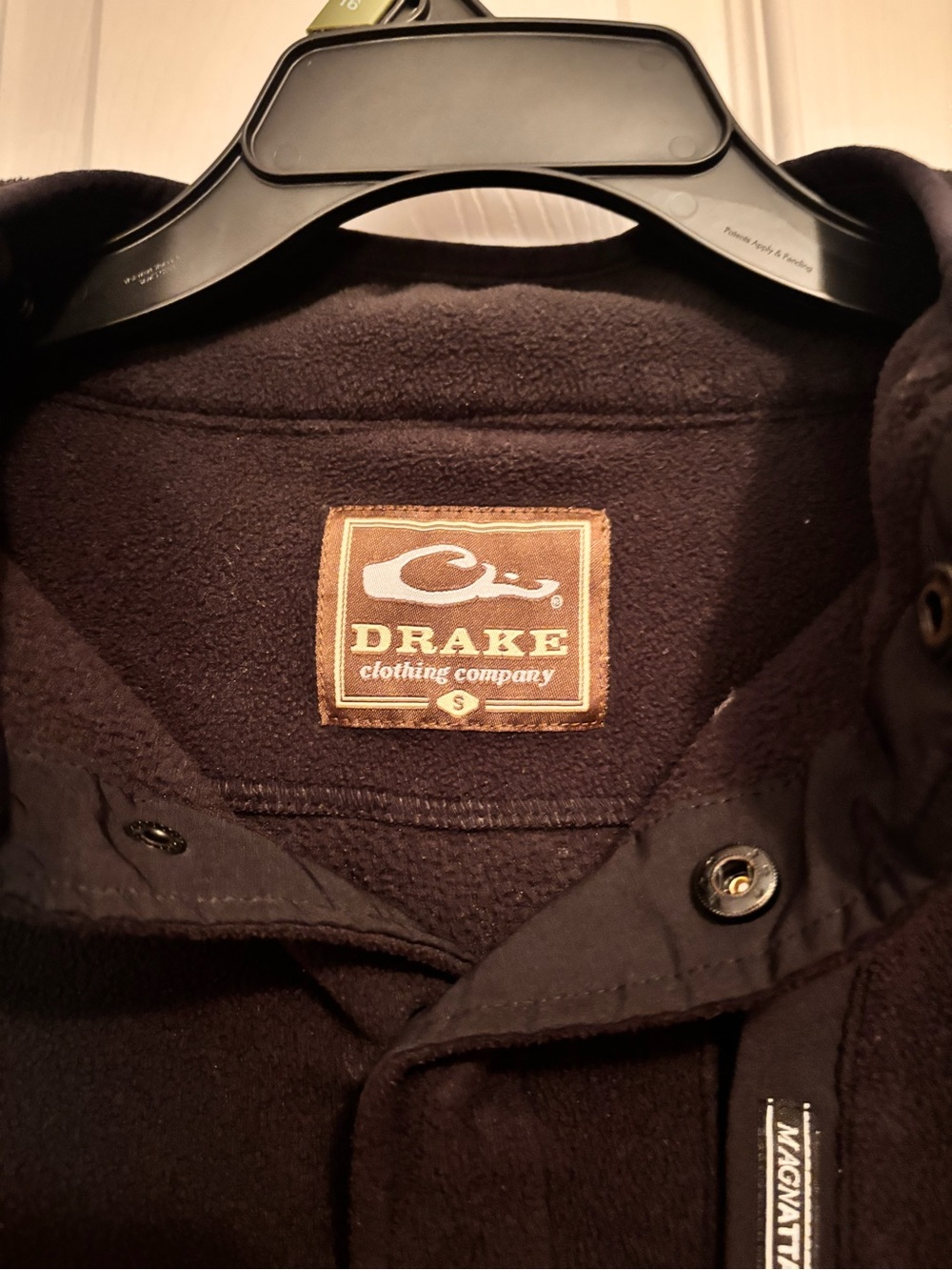 Drake Men's Black Fleece-Lined Shirt Jacket